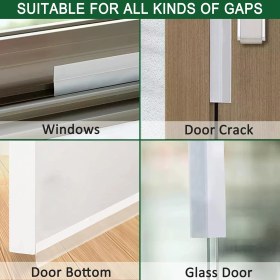 Resim Mubx 2-Li Hava Geçirmez Kapı Altı Pencere Bandı Böcek Önleyici Şeffaf 38MM Şerit Bant 3metre 