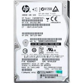 Resim Hp Enterprise 300GB 10K Rpm 2.5” Sas HDD EG0300FBVFL Kutusuz 