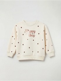 Resim LC Waikiki NEVAVM Farkıyla Baskılı Kız Çocuk Sweatshirt ve Eşofman Altı 