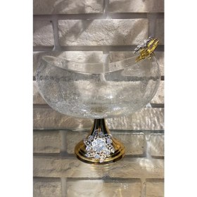 Resim Çatlatma Cam Ayaklı Sunumluk 25 cm 