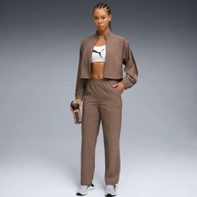 Resim Puma W FASHION JACKET Kahverengi Kadın Fermuarlı Crop Üst 