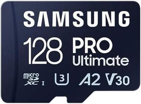 Resim Samsung PRO Plus 128GB microSDXC UHS-I Bellek Kartı MB-MY128SA/WW, U3, V30, A2 Hız Sınıfı, 180 MB/sn Okuma, 130 MB/sn Yazma 