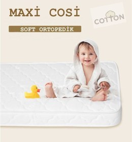 Resim Maxi Cosi 80 x 200 Soft Ortopedik Yaylı Yatak 80 x 200 Bebek Yatağı 