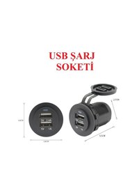 Resim Usb Soketi. Usb Şarj Soketi. 12V/24V 