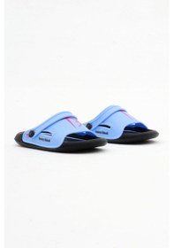Resim Tonny Black Poıli Taban Logolu Çocuk Unisex Mavi Terlik Tbacr896 Mavi 