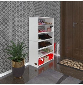 Resim Kenzlife Ayakkabılık Goya Byz 120 70 30 Arkalıksız Ayakkabı Ofis Dolabı İki Bölme 