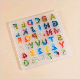 Resim Tinky Winky Epoksi Alfabe Sayı Silikon Kalıbı, Beyaz 