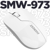 Resim Everest SMW-973 USB Beyaz/gri 2.4ghz Kablosuz Mouse 