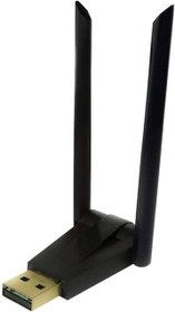 Resim PDAteknoloji Trio W-136, 2.4GHz Wifi Adaptör 600 Mbps Çift Antenli (Realtek High Speed Chips) Driversız Tak Çalıştır (W-136) 