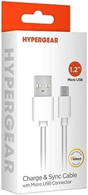 Resim Hypergear Micro USB Şarj ve Senkronizasyon Kablosu, Beyaz 