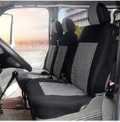 Resim Meridiangoods Citroen Jump 2006 İçin Gray Kova Koltuk Kılıfı Car Seat Cover 