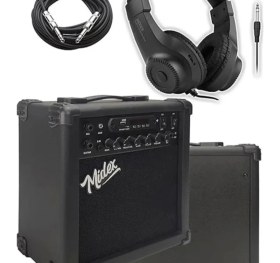 Resim Mga 25BKBT Hd Şarjlı Elektro Gitar Amfisi 25 Watt USB Bluetooth Distortion Kulaklık ve Kablo 