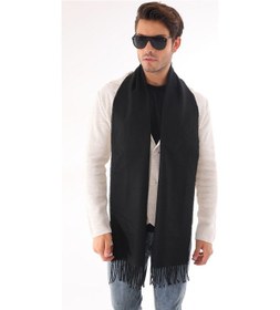 Resim Ritagarcia Unisex Yumuşak Dokulu Siyah Atkı Siyah 
