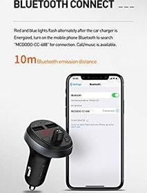Resim Mcdodo CC-6880 Fm Transmitter Çift Usb Bluetooth Araç Şarj Cihazı 