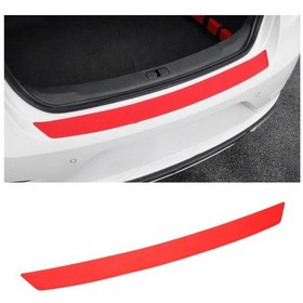 Resim Araba Gövde Çarpışma Önleyici Şerit Eşik Dekorasyon Koruma Etiketi Eşkenar Dörtgen Kırmızı 