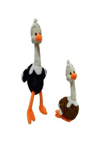 Resim Sevimli Peluş Deve Kuşu 60 Cm Oyuncak Uyku Arkadaşım Beyaz 