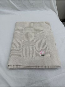 Resim belpa Kuğu Concept Triko Bebek Battaniyesi %100 Pamuklu,Sepet Örgü Desenli,Kız Bebek Erkek Bebek Battaniyesi,Kalın Triko Bebek Battaniyesi 