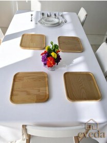 Resim Eveda Çam Kare Tabak 6lı Diğer 