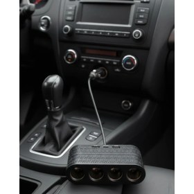 Resim Zenvia Araçlar Için 4’lü Çakmak Çoklayıcı Type C USB ve Koruma Sistemli ZNV2025 