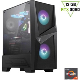 Resim MSI Amd Ryzen 7 5700x / Rtx 3060 / 16gb Ddr4 / 500gb 3300-3100 Mb /s M2 Ssd / Gamıng Pc 