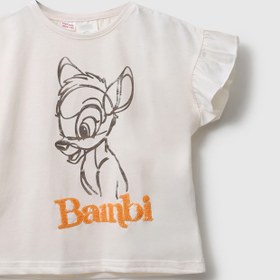 Resim Zeyder Kids Kız Bebek Baskılı Pullu T-shirt 