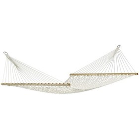 Resim Quillingseti Pamuk Hamak 1. Kalite Beyaz Örgülü Hamak Beyaz 