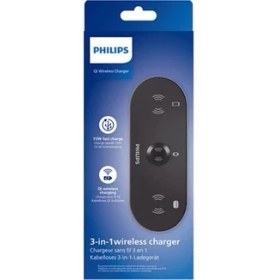 Resim Philips DLP9230NB 3ü 1 Arada Kablosuz Hızlı Şarj Standı Siyah 