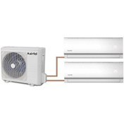 Resim Airfel 5.5 kW 1 Dış + 2 İç Ünite (9+12) Duvar Tipi Multi Klima 