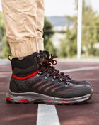 Resim Riccon Siyah Kırmızı Unisex 3d Rubber Trekking Bot 00128055 
