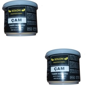 Resim Solon 2 Adet Çok Amaçlı Ahşap Parke Masa Sehpa Çizik Çok Amaçlı Tamir Dolgu Macunu Çam 240 gr 