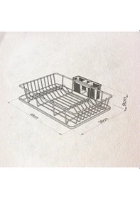 Resim Geseus Home Tek Katlı Tabaklık Bulaşıklık Mat Siyah Kb003s Siyah 