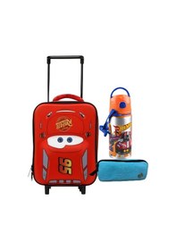 Resim Ottonya Cars Çekçekli Anaokulu Çantası , Çift Gözlü Kalemlik - Hotwheels Aluminyum Matara Kirmizi 