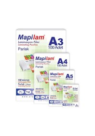 Resim Mapi A-4 Laminasyon Filmi 125 Mic.Parlak 