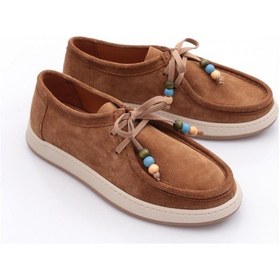 Resim Dgn 26023 Kadin Oxford Ayakkabi Camel Süet 