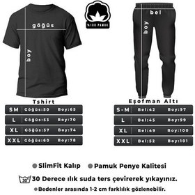 Resim Unisex Kalp 2'li Eşofman Takımı Siyah 