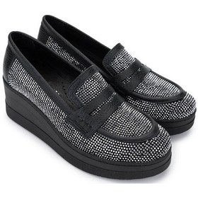 Resim Tamer Tanca Kadın Hakiki Deri Beyaz Taşlı Loafer Ayakkabı 937 23043 Bn Ayk Y25 Beyaz Taslı Beyaz 