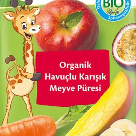 Resim Renas Store Organik Havuçlu Karışık Meyve Püresi 100 gr 