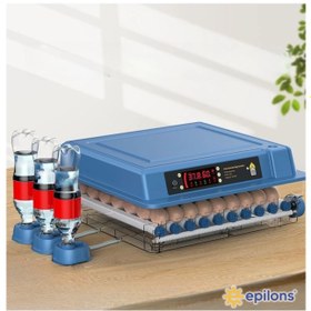 Resim Epo-w64 Tam Otomatik Kuluçka Makinesi 64 Yumurta Kapasiteli Civciv Kaz Ördek Uyumlu + Yedek Motor 