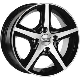 Resim CMS-559-01 6.0x14\-4x100 ET35 67.2 Diamond Black Gloss Jant (4 Adet) 
