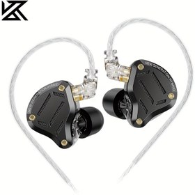 Resim KZ ZS10 PRO 2 Kulaklık, HiFi Kulak İçi Monitör, Paslanmaz Çelik Ön Panel, 4BA+1DD Çift Sürücü, Sökülebilir 2 Pin Kablo, Su Geçirmez Plastik Gövde, Basma Düğmesi Kontrol, Çağrı Fonksiyonu, 3.5mm Jak, Kulak Yastıkları ile, Cep Telefonları, Yetişkinler İçin Semi-Açık-Arka Kulak Telefonları ile Mikrofon Özellikleri 