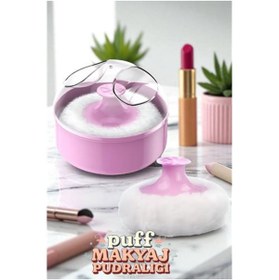Resim Skygo Makyaj Pudralığı - Puff Pudralık - Makyaj Pudrası Pufu 