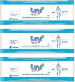 Resim Medikaltec Unimed Antibakteriyel Perine Bölgesi Yıkama Havlusu 50 Li 3 Paket 