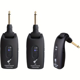 Resim A9 1To2 Kablosuz Gitar Sistemi, 2.4Ghz Verici ve Alıcı ile Dahili Şarj Edilebilir Lityum Pil, Elektrikli Gitarlar, Basslar ve Elektronik Rüzgar Çalgıları için Uygun. 