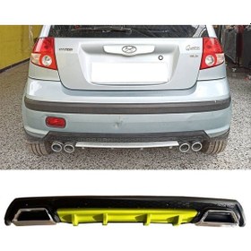 Resim Hyundai Getz Sarı Difüzör Çiftli Kare Egzoz Görünümlü D Tip Difizör 