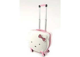 Resim Nishev.com Evini Sev Premium Hello Kitty Çocuk Valizi - Abs 4 Tekerlekli Şık Şıklık 