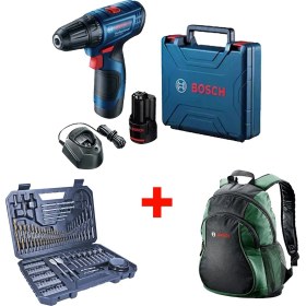 Resim Professional Gsr 120-LI Akülü Vidalama Sırt Çantası V-Line 103 Parça Aksesuar Seti 