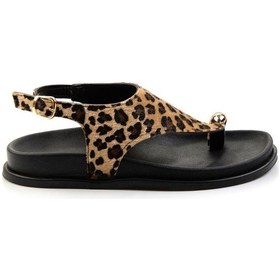 Resim Leopar Kadın Sandalet K05503260104 Leopar 