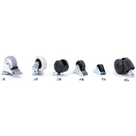 Resim Ofis Sandalye Tekerleği - Dönerli Geçmeli Tekerlek 4 Adet 