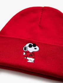Resim Kız Çocuk Snoopy Lisanslı Baskılı Bere 