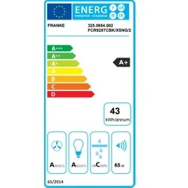 Resim Franke Crystal FCR 925 TC BK XS Duvar Tipi 90 CM Davlumbaz 
